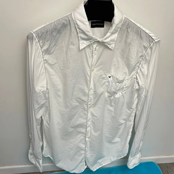 Emporio Armani | Shirts | Vintage Emporio Armani Mens White Sheer 